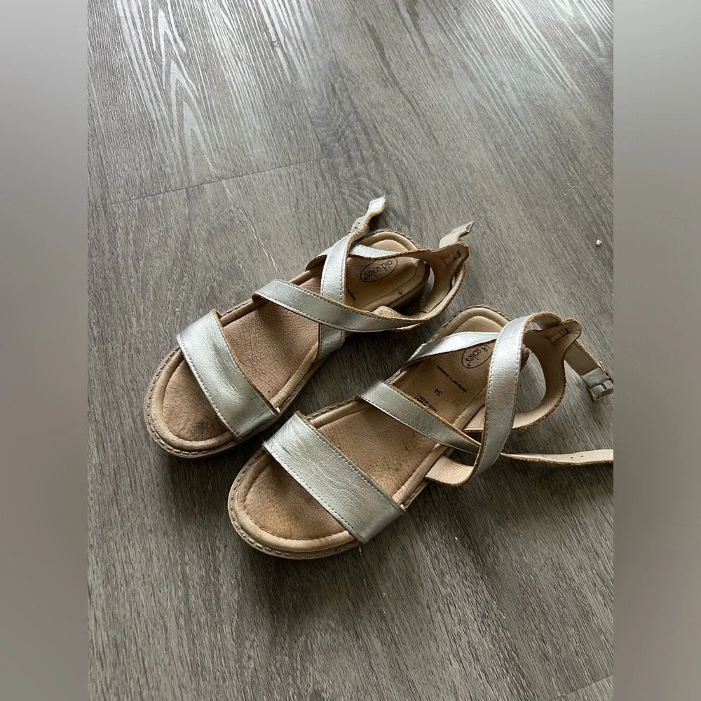 Old Soles silver girls sandals